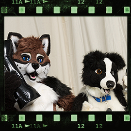 Eurofurence 2016 fursuit photoshoot. Preview picture of Drenky, Oreo