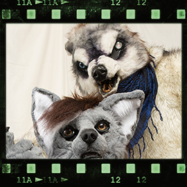 Eurofurence 2016 fursuit photoshoot. Preview picture of Masi-Anuk, Boardmaker the undead Wolf