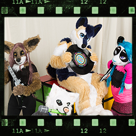 Eurofurence 2016 fursuit photoshoot. Preview picture of Sini, Keeba, Moksha, …