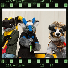 Eurofurence 2016 fursuit photoshoot. Preview picture of Matthew, Pazuzu, Cody