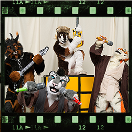 Eurofurence 2016 fursuit photoshoot. Preview picture of Jack Swift, Jin, Red Jeto, …