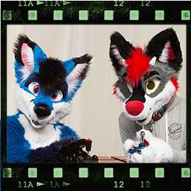 Eurofurence 2016 fursuit photoshoot. Preview picture of Taiku, Saphi