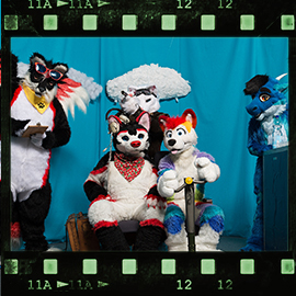 Eurofurence 2018 fursuit photoshoot. Preview picture of Cody Furdragon, RedFoxy Darrest, Shane, …