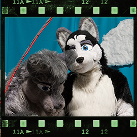 Eurofurence 2018 fursuit photoshoot. Preview picture of Grall, Jett