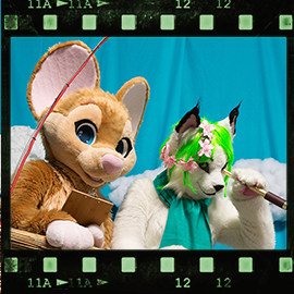 Eurofurence 2018 fursuit photoshoot. Preview picture of Iris, SarahLynx