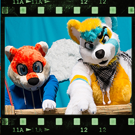 Eurofurence 2018 fursuit photoshoot. Preview picture of Conker, Ollister