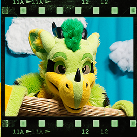 Eurofurence 2018 fursuit photoshoot. Preview picture of Graenn