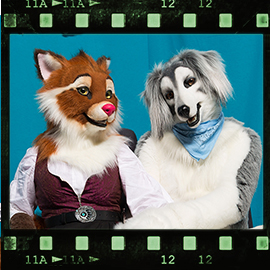 Eurofurence 2018 fursuit photoshoot. Preview picture of Asha, Luki Saluki