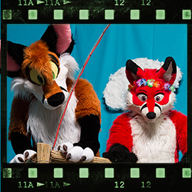 Eurofurence 2018 fursuit photoshoot. Preview picture of Munchy, Nanakifuchs