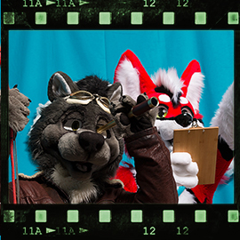 Eurofurence 2018 fursuit photoshoot. Preview picture of Dvon, Szürky