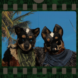 Eurofurence 2022 fursuit photoshoot. Preview picture of Blouie, Zelli