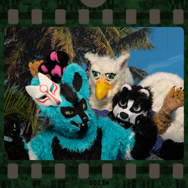 Eurofurence 2022 fursuit photoshoot. Preview picture of Art - Gryphon, Chrysler, It's a Secret