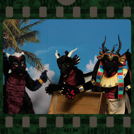 Eurofurence 2022 fursuit photoshoot. Preview picture of Minerea, Sruhikan