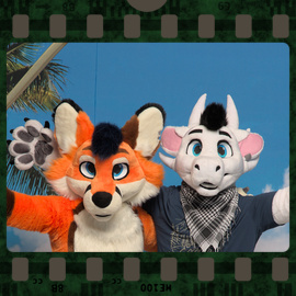 Eurofurence 2022 fursuit photoshoot. Preview picture of Bamex, Tito'ku