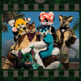 Eurofurence 2022 fursuit photoshoot. Preview picture of Hahiro, Jay Sillynx, Kian, …