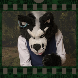 Eurofurence 2023 fursuit photoshoot. Preview picture of T.K.