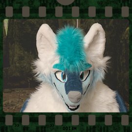 Eurofurence 2023 fursuit photoshoot. Preview picture of Icicle