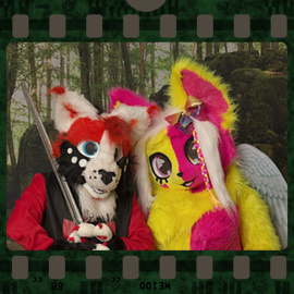 Eurofurence 2023 fursuit photoshoot. Preview picture of Lalufa Chan, Sato_The_Cat