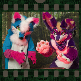 Eurofurence 2023 fursuit photoshoot. Preview picture of Alice, Hako