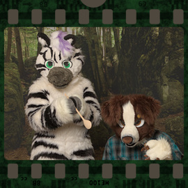 Eurofurence 2023 fursuit photoshoot. Preview picture of Juuri, Zibaa