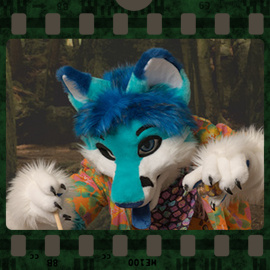 Eurofurence 2023 fursuit photoshoot. Preview picture of Waveon