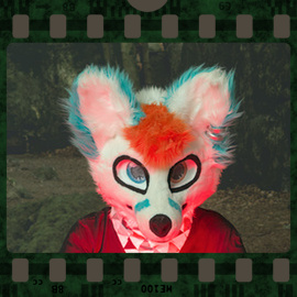 Eurofurence 2023 fursuit photoshoot. Preview picture of Saijō Neon