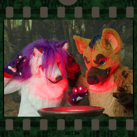 Eurofurence 2023 fursuit photoshoot. Preview picture of Cheese Yeen, Flame