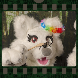 Eurofurence 2023 fursuit photoshoot. Preview picture of Mono