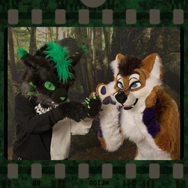 Eurofurence 2023 fursuit photoshoot. Preview picture of Crash, Valeska